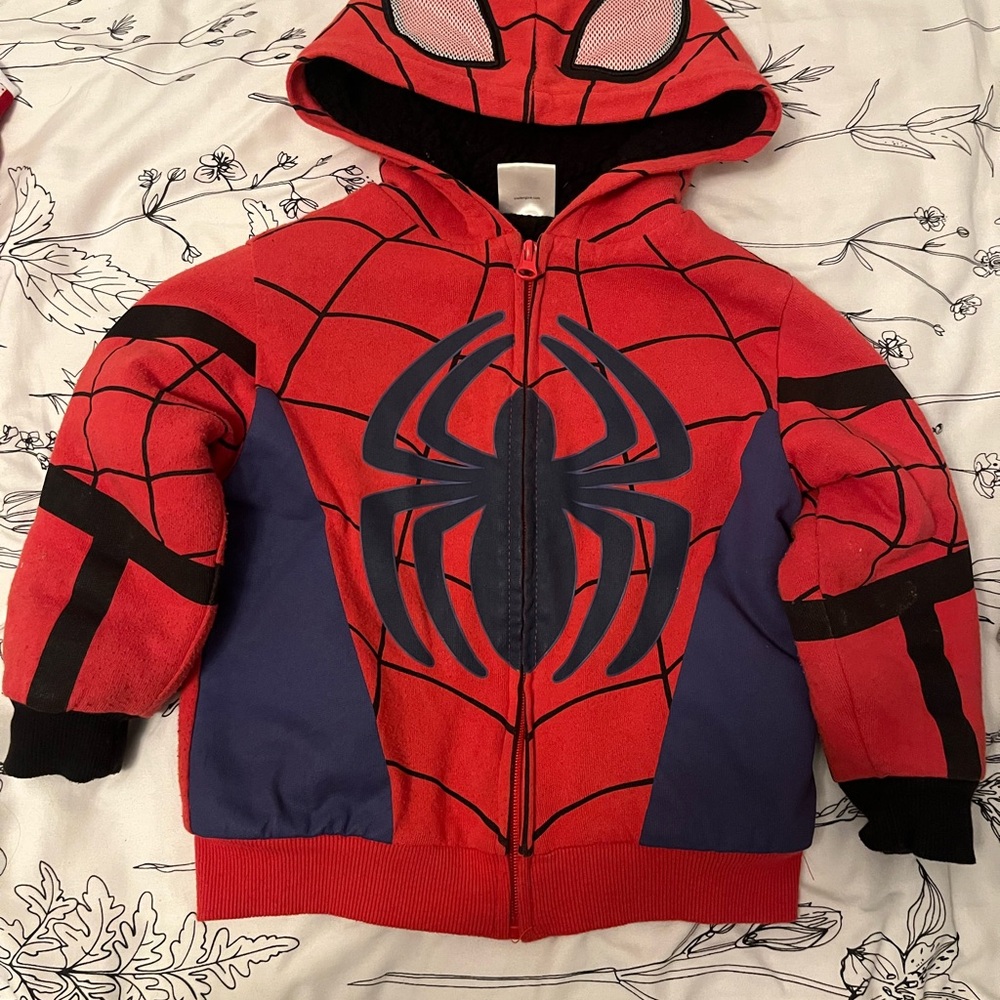 Marvel Kids Spider-Man Hoodie Sherpa Jacket
